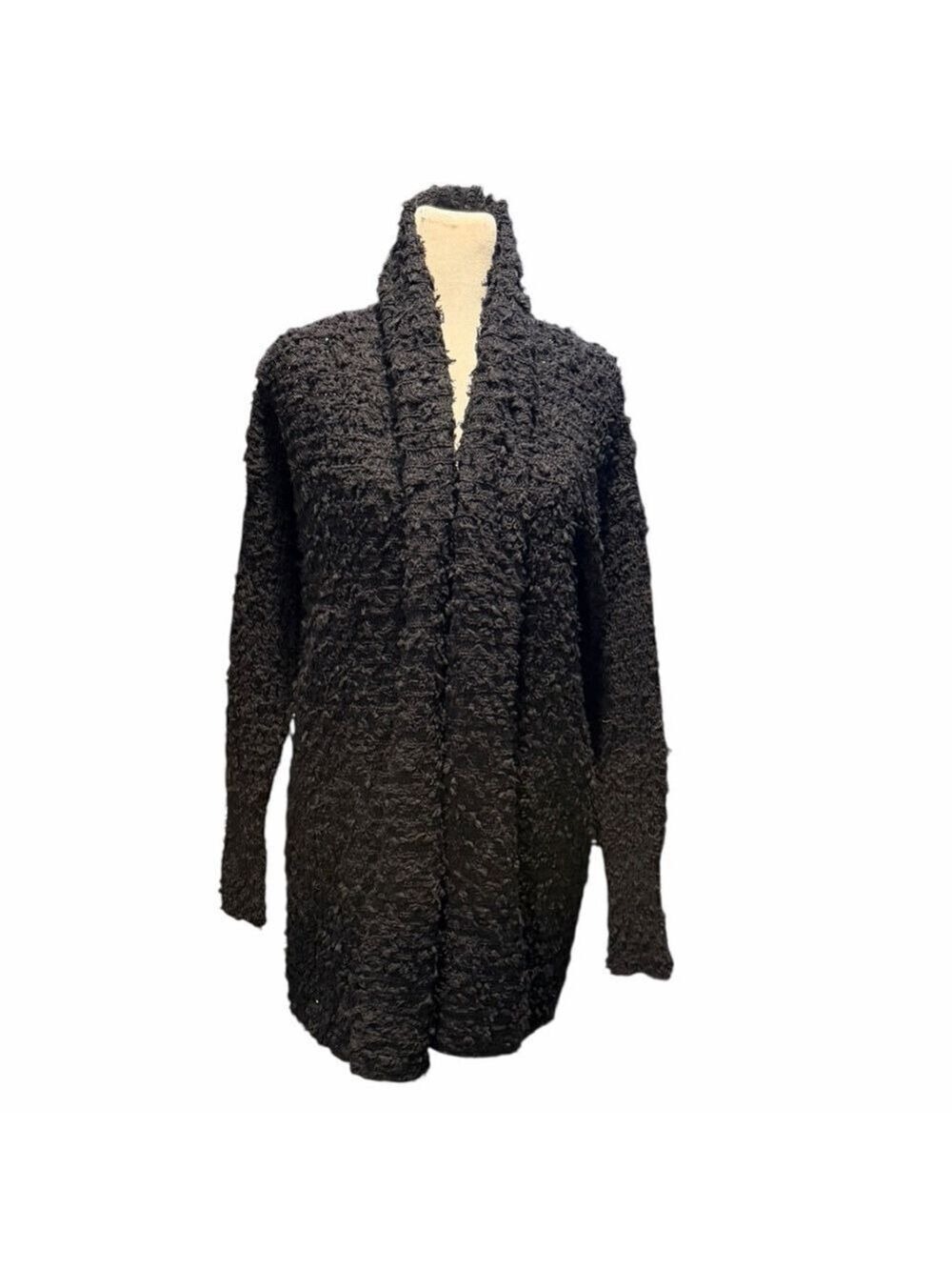 Akemi + Kin Anthropologie Bernadette Cozy Cardigan Shaggy Knit Open Front Small - Picture 2 of 7